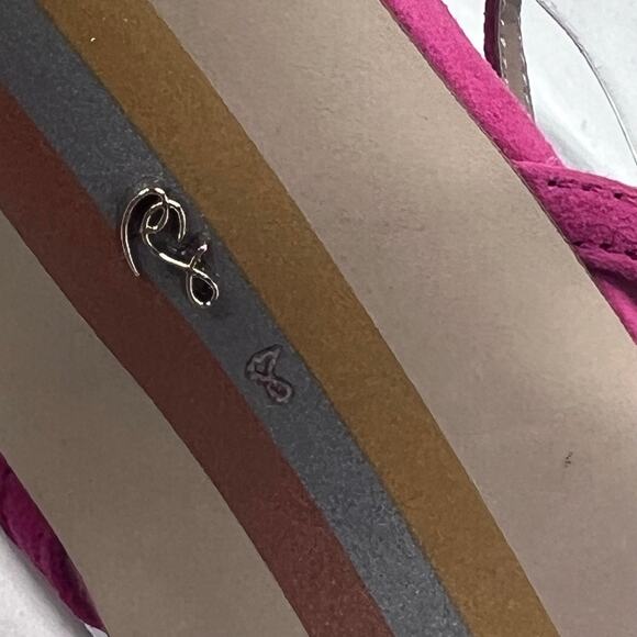 Sam Edelman Avril Suede Ankle Strap Stiletto Heeled Sandals Dahlia Pink Women 8M - Picture 9 of 10